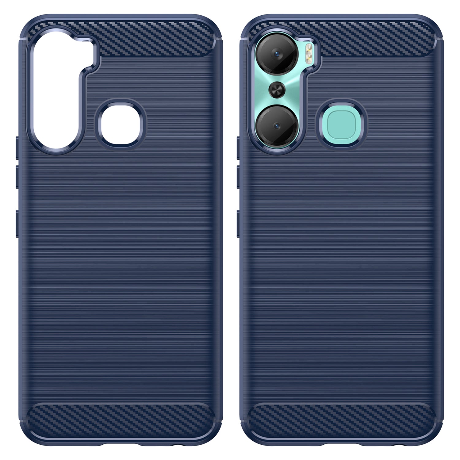 For Infinix Hot 12 Pro 4G Carbon Fiber Texture Phone Case Shockproof TPU Brushed Surface Protective Cover For Infinix Hot 12 Pro 4G Carbon Fiber Texture Phone Case Shockproof TPU Brushed Surface Protective Cover
